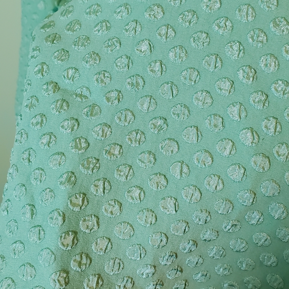 Kensie Mint Green Textured Dot Retro / Mod Dress - Picture 8 of 13